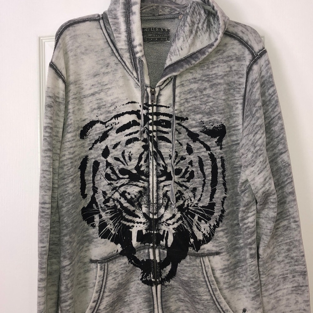 GUESS men’s Zip-up hoodie (L)